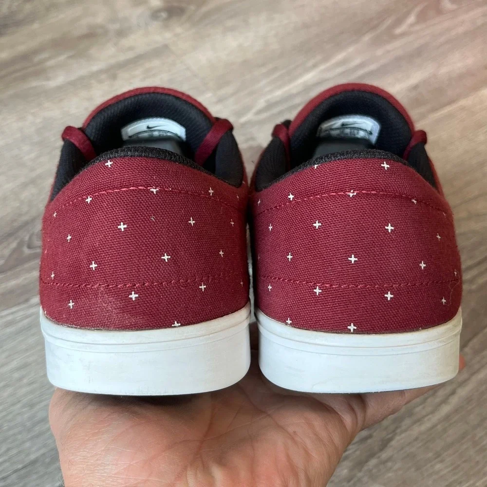 Nike SB Portmore Canvas Premium Sneakers Team Red White‎ Mens 13 UK 12 EU 47.5